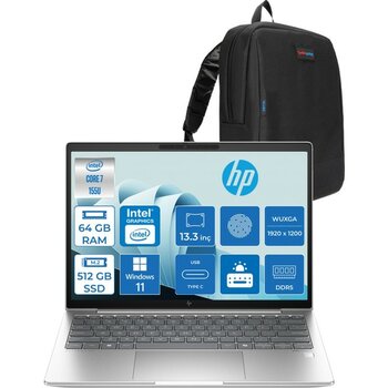 Hp Elitebook 630 G11 Wolfpro Intel ULTRA7-155U 64GB Ddr5 512GB SSD 13,3 Wuxga WINDOWS11PRO Dizüstü Bilgisayar 99C0F2EAW21+ZETTAÇANTA - 512 GB - 64 GB