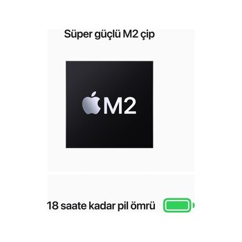 Apple Macbook Air Mc7w4tu/a Apple M2 8c Cpu 8c Gpu 16 Gb 256 Gb Ssd 13.6" Macos Dizüstü Bilgisayar