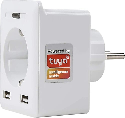 S-link Swapp SL-04 10A 2 USB Wi-Fi TUYA Destekli Akıllı Priz