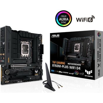 Asus Tuf Gaming B760M-PLUS Wi-Fi D4 Intel LGA1700 Ddr4 Micro Atx Anakart Teşhir