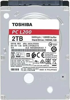 Toshiba L200 2 TB 5400 RPM Harddisk