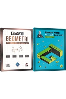 KR Akademi Yayınları Eyüp B. TYT AYT Geometri Video Ders Kitabı & Kenan Kara İle TYT-AYT Geometri Soru Bankası Seti