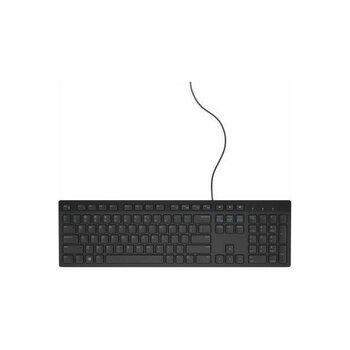 Dell KB216 USB Kablolu Standart Klavye Siyah Ev - Ofis Kullanımı İçin Kare Tuşlarla