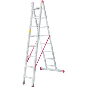 2 Parçalı Sürgülü A Tipi Merdiven 2x10 Basamaklı 6 Metre (SATM.03) - 2X10 BASAMAKLI