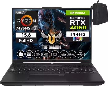 Asus Tuf Gaming A15 FA507NVR-LP0050 Ryzen 7 7435HS 32GB Ddr5 Ram 1tb SSD WINDOWS11HOME 15.6 Inç Fhd 144Hz 8GB/RTX4060 140W Taşınabilir Bilgisayar FA507NVR-LP005022 + Weblegelsin Çanta