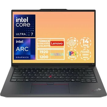 Lenovo Thinkpad E14 Gen 6 Ultra 7 155H 16GB 512GB SSD 14" Wuxga W11P Notebook 21M7006LTX 017 - 512 GB - 16 GB