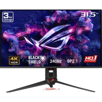 Asus Rog Swıft PG32UCDM3 31.5 OLED Gamıng, Freesync ve Gsync Uyumlu 3840X2160 0.03MS 240Hz 1000CD(HDR Max)Monitör - 0,03 ms - 240 Hz