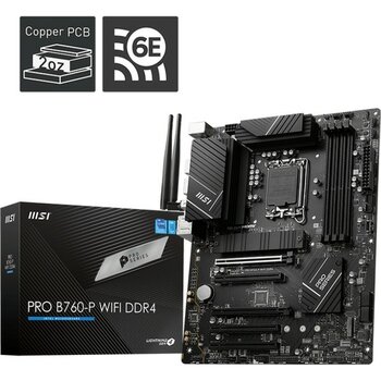 MSI Msı Pro B760-P WIFI6E Ddr4 Hdmı-Dp Typec Pcıe 4.0 1700P Atx