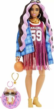 Barbie Extra Ekose Ceketli Bebek HDJ46