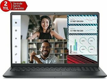 Dell Vostro 3520 15.6 inç Intel Core i7 1255U 16 GB 512 GB SSD Intel Graphics FreeDOS