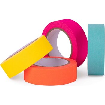Kağıt Bant 4 Renk - Karışık-Çok Renkli - 15 mm x 10 m