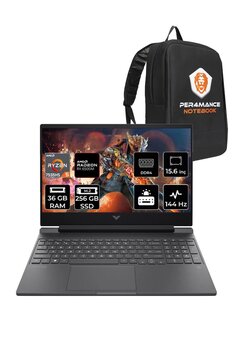 Hp Victus 15 R5 7535hs 36gb 256gb Ssd Rx6550m/4gb 144hz 15.6'' Fhd Fdos Gaming Laptop & Per4 Çanta