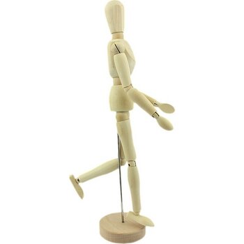 Dekodem Ahşap Manken Figür Hobi İnsan Figürü 30 Cm