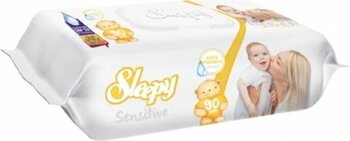 Sleepy Sensitive Hassas Ciltlere Özel Islak Bebek Havlusu 90'lı