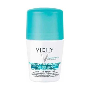 Vichy Hypoallerjenic Transpirant Traces Blances & Jaunes Roll-on 50 Ml