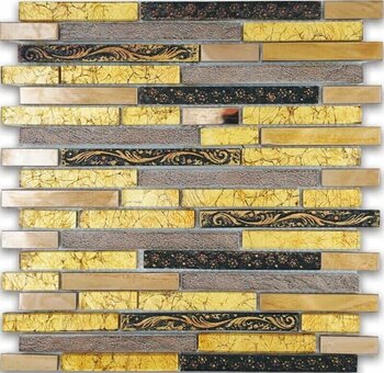 Granitto Mk56 Çubuk Desenli Cam Mozaik