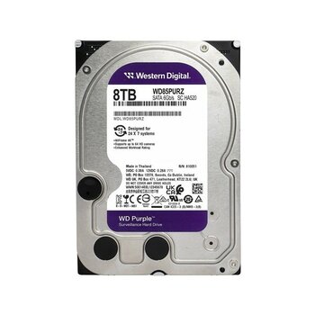 Wd 8tb Purple WD85PURZ  256MB 5700RPM Sata-3 Güvenlik Diski