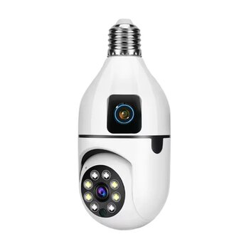 Okam Pro O-kam-4046e Çift Lensli 360 Wifi Akıllı Ampul Kamera 2mp+2mp