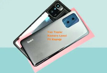 Xiaomi Redmi Note 10 Pro Siyah Uyumlu Arka Kapak Batarya Kapağı