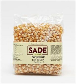Mısır patlağı Sade Organik Cin Mısır, 500 gr