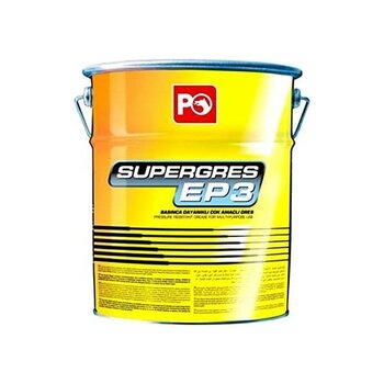 Po Petrol Ofisi Super Gres Ep 3 16 kg Lityum Sabunlu Yüksek Performanslı Gres - 0 - Siyah