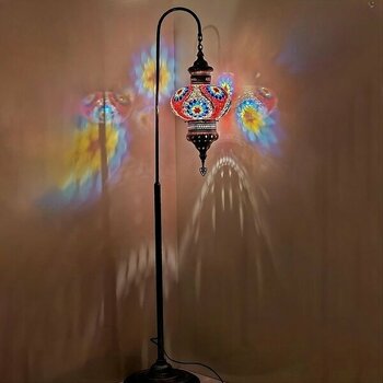 Tekli No 5 Mozaik Lambader, Ayaklı Lamba, Köşe Lambası