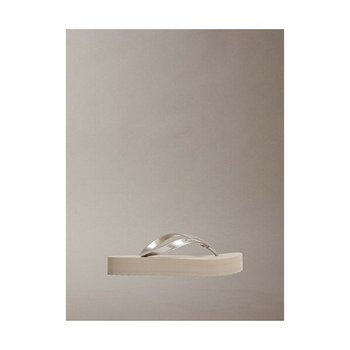 Calvin Klein Kadın Platform Detaylı Terlik - 39 - Vizon