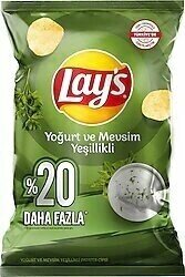 Lays Yoğurt ve Mevsim Yeşillikli Parti Boy Cips 160 gr