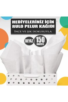 OLİ Art Rulo Pelur Kağıdı En:30cm Boy:150metre Rulo Paketleme Kağıdı İnce Paket Kağıdı