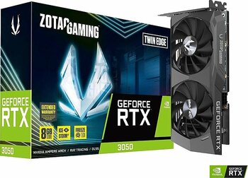 Zotac RTX 3050 Twin Edge ZT-A30500E-10M 128 Bit GDDR6 8 GB Ekran Kartı