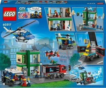 LEGO City Bankada Polis Takibi 60317 7+ 915 Parça Oyun Seti