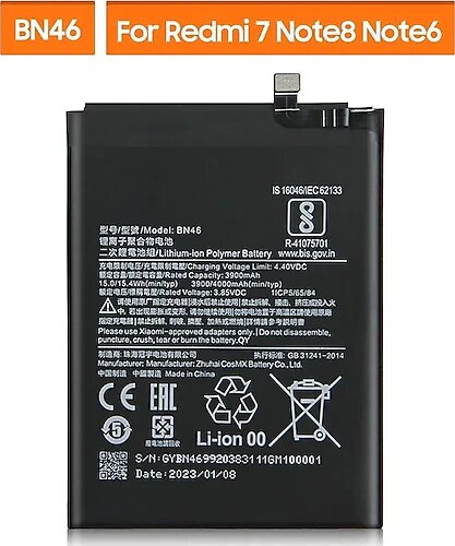 Xiaomi Redmi Note 8 BN46 Batarya Pil Orijinal