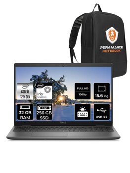 Dell Latitude 3540 Intel Core I5 1235u 32gb 256gb Ssd 15.6" Fhd Fdos Taşınabilir Bilgisayar & Per4 Çanta