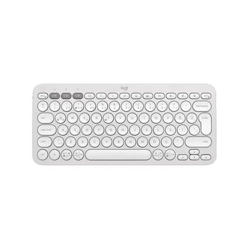 Logıtech K380s, Pebble Keys 2,  Beyaz, 920-011860, Bluetooth, Türkçe, Q, Multimedya, Mini Klavye