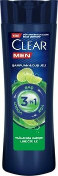 Clear 3in1 Yağlanma Karşıtı Lime Özlü Şampuan 350 ml 3 Adet