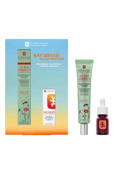 erborian Kit CC Red Correct x Skin Therapy - Çok amaçlı mükemmelleştirici set