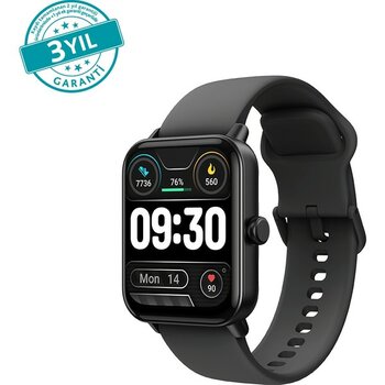 Ttec Tempus 44 mm  Dikdörtgen Kasa Akıllı Saat 2S13WV1 - Siyah