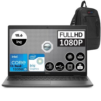 Dell Latitude 3540 Intel Core I5 1335U 16Gb 256Gb Ssd Ubuntu 15.6" Fhd Taşınabilir Bilgisayar N006l354015u05 + Zetta Çanta