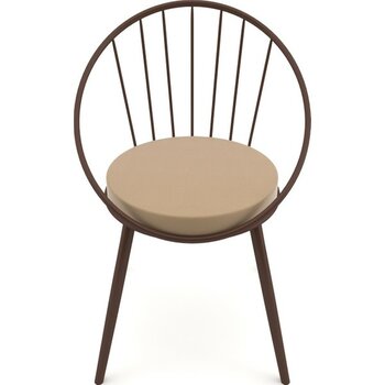Evdemo Eylül Metal Tel Sandalye Kahverengi