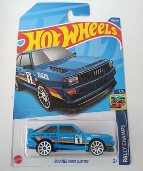 Hot Wheels 84 Audi Sport Quattro 3-5 Yaş Ralli Şampiyonu Oyuncak Arabalar