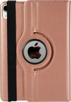Smart Tech Rose Gold iPad Mini 6 Uyumlu Suni Deri Döner Standlı Tablet Kılıfı