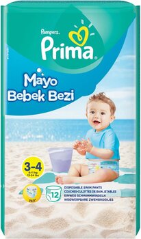Prima 3-4 Beden 6-11 kg 12'li Mayo Bez