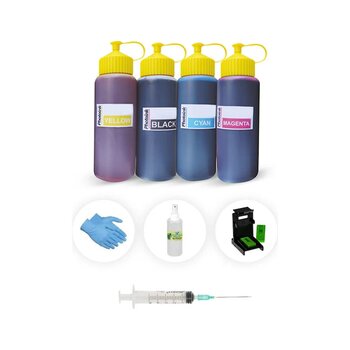 Canon E404 Için 4 Renk 500 Ml Photoink Plus Siyah Ve Renkli Kartuş