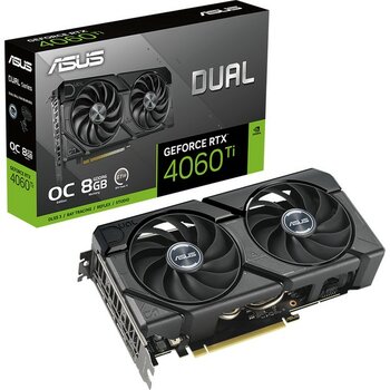 Asus DUAL-RTX4060TI-O8G-EVO NVIDIA GEFORCE RTX 4060 TI-8G 8GB GDDR6 128bit 2595MHz OC HDMI 3xDP DLSS3 EKRAN KARTI