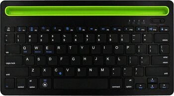 Cloody Siyah Bluetooth Ultra Ince+şarjlı Mac/win/android/ıos Uyumlu Tablet Standlı Kablosuz Klavye