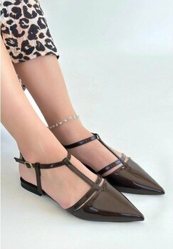 Canca Kahverengi Rugan Babet Ayakkabı - Renkli - 38