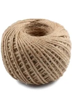 Dekals 100 Metre Naturel Doğal İp Hasır Kendir İpi Keten İpi Süsleme Dekorasyon İpi Kırnap Çuval İp