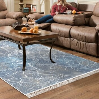 Alanur Home Eko Trend Djt Halı Yıkanabilir Kaymaz Taban 1303 Modern Lila - 180 x 280 cm