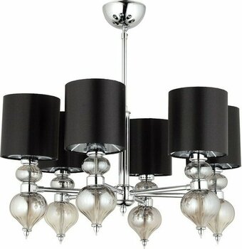 LampaLuce Dolce Ragazza Şapkalı Klasik Avize 6'lı Krom 65X80CM - 6