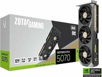 Zotac Geforce Rtx 5070 Gamıng Solıd Oc 12GB Gddr7 192BIT Dlss 4 Ekran Kartı